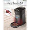 Auto Pet Dry Food Dispenser Low Food LED